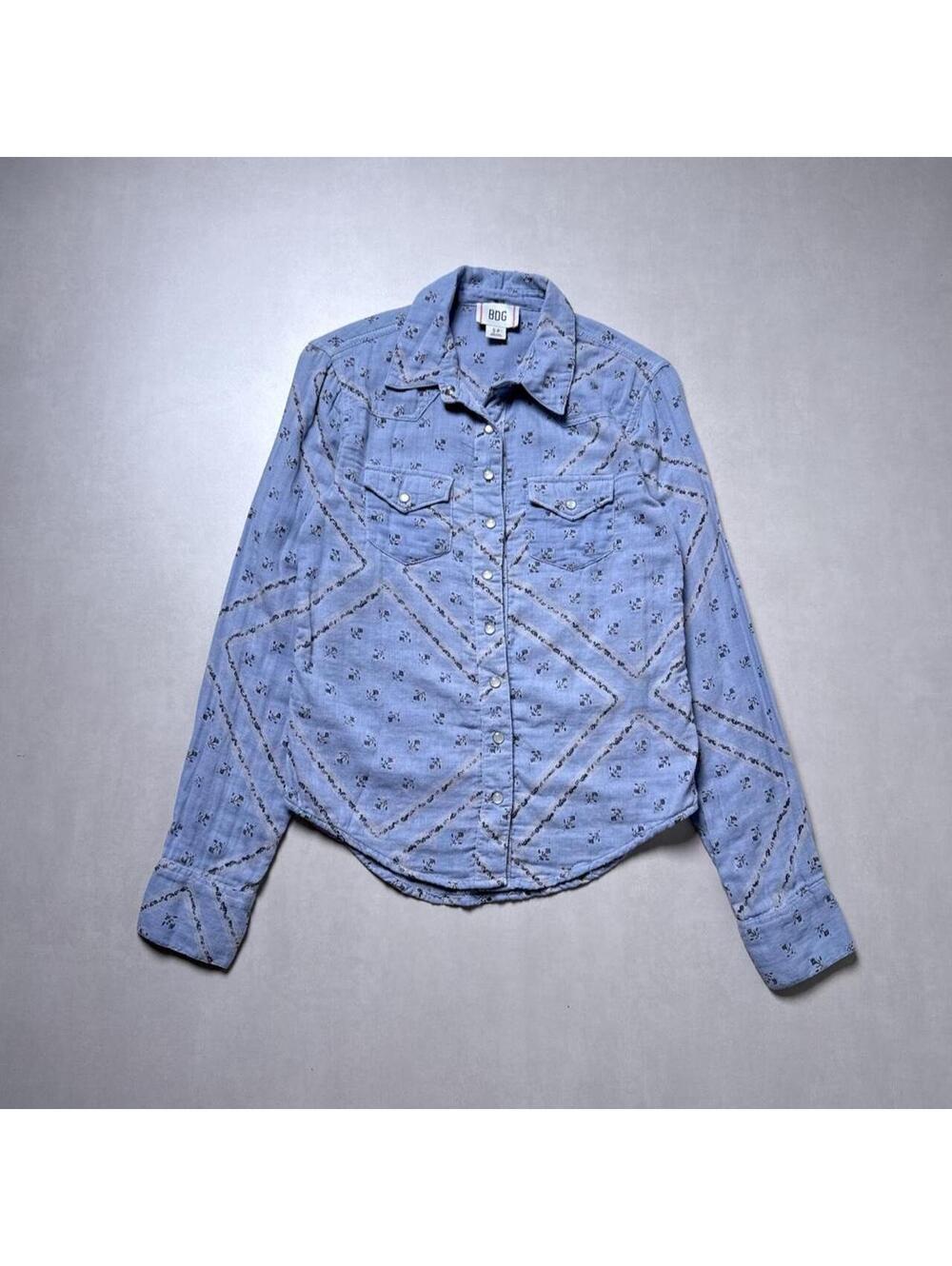 Y2K BDG 00s Blue Button Up Women’s Shirt